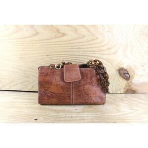 Patricia Nash Handbag Rienzo Riot Rust Signature Map Italy Handles Not Original